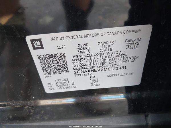 2021 CHEVROLET EQUINOX FWD LS — I9