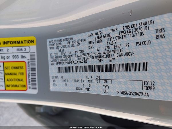 2024 FORD BRONCO WILDTRAK — I9