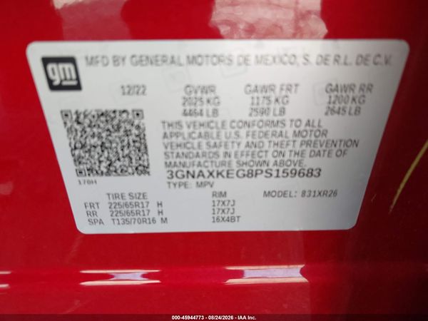 2023 CHEVROLET EQUINOX FWD LT — I9
