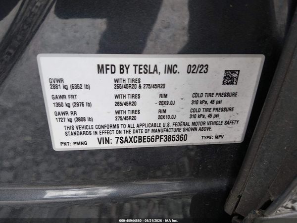 2023 TESLA MODEL X — I9