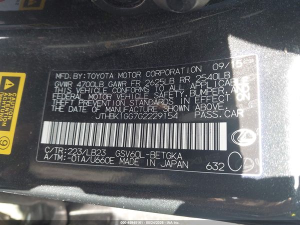 2016 LEXUS ES 350