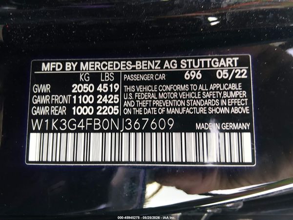 2022 MERCEDES-BENZ A 220 4MATIC