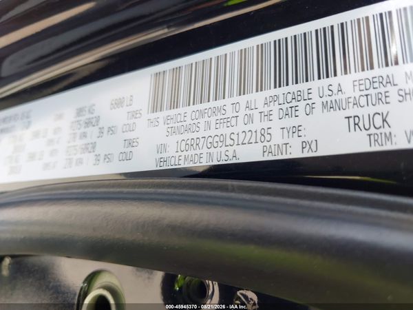 2020 RAM 1500 CLASSIC WARLOCK  4X4 6'4 BOX