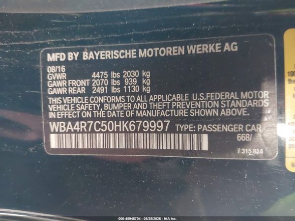 2017 BMW 430I