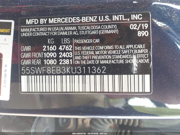 2019 MERCEDES-BENZ C 300 4MATIC