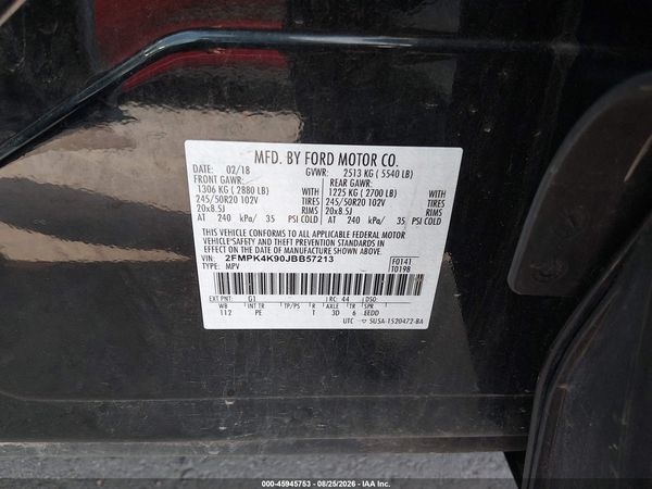2018 FORD EDGE TITANIUM