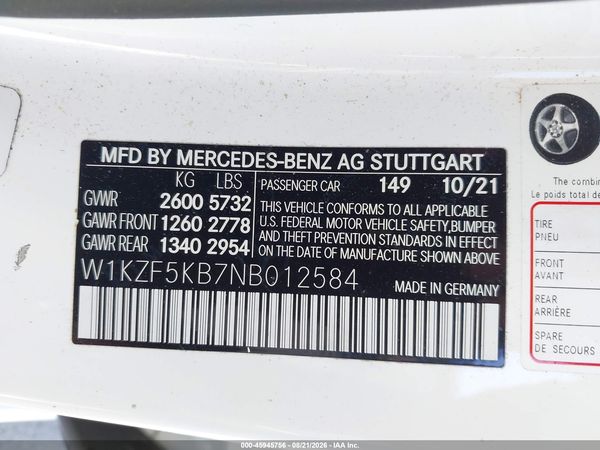2022 MERCEDES-BENZ E 450 4MATIC — I9