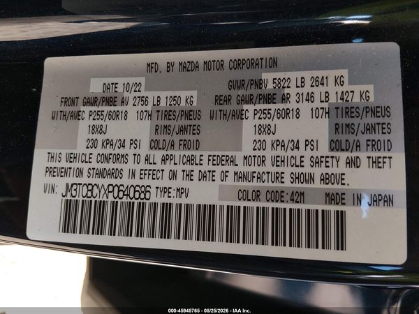 2023 MAZDA CX-9 TOURING