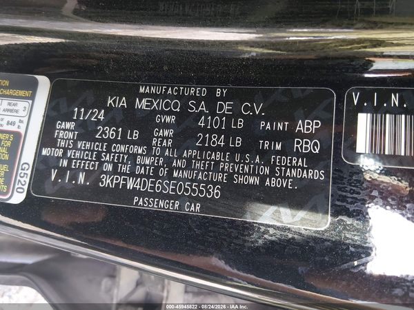 2025 KIA K4 GT-LINE
