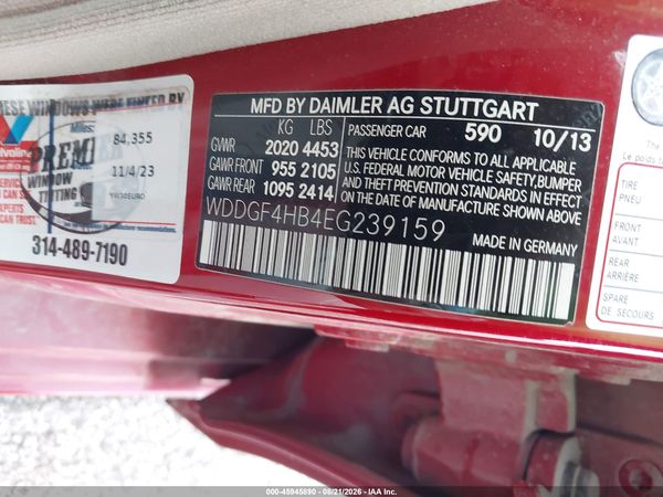 2014 MERCEDES-BENZ C 250 SPORT — I9