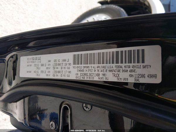 2019 RAM 3500 TRADESMAN — I9