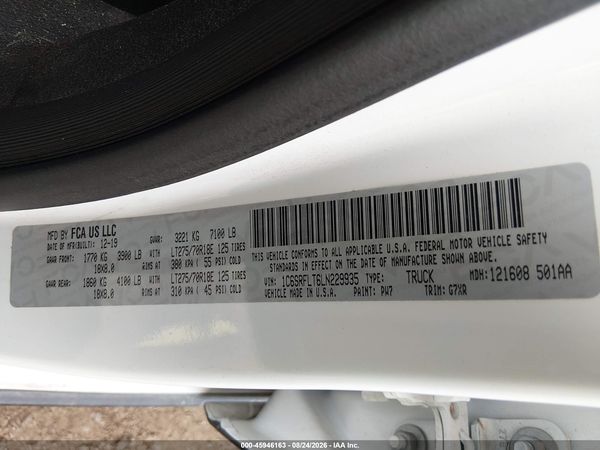 2020 RAM 1500 REBEL  4X4 5'7 BOX