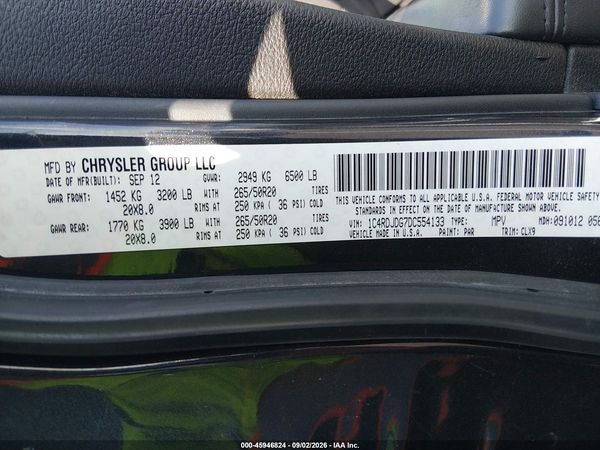 2013 DODGE DURANGO CREW — I9