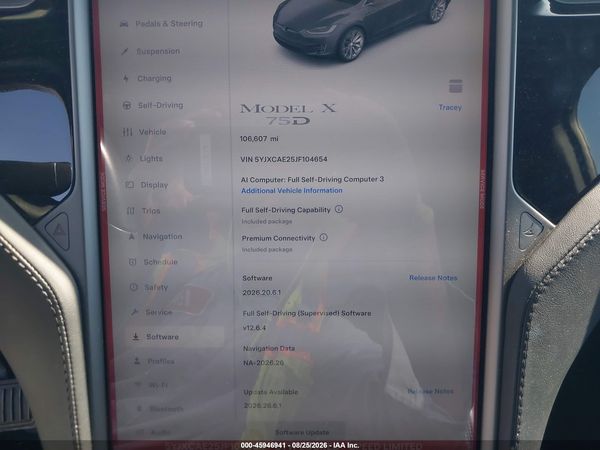 2018 TESLA MODEL X 100D/75D/P100D