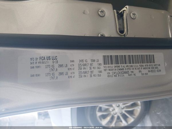 2019 JEEP CHEROKEE LATITUDE FWD