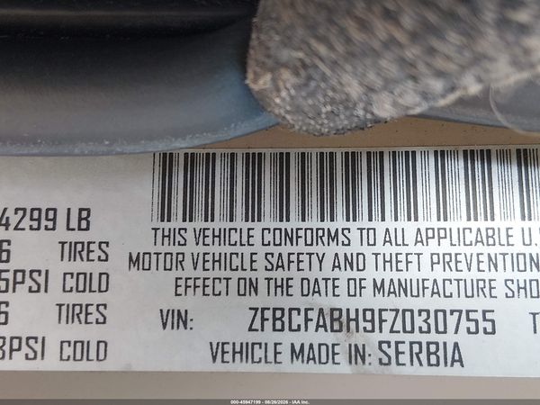 2015 FIAT 500L EASY — I9