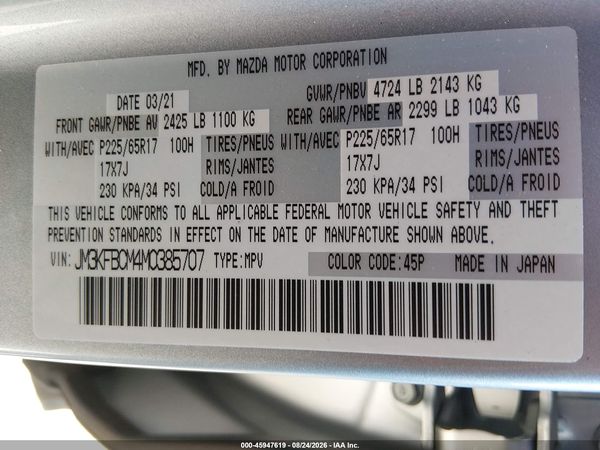 2021 MAZDA CX-5 TOURING