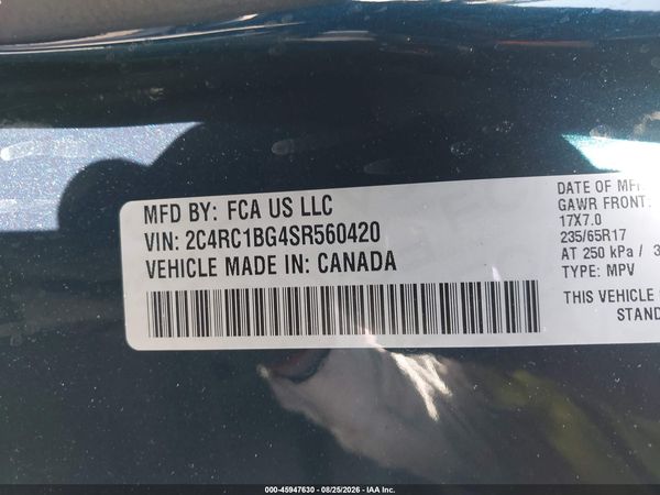2025 CHRYSLER PACIFICA SELECT