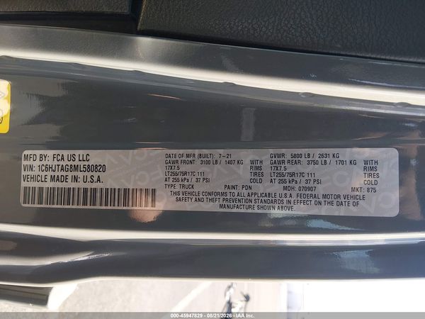 2021 JEEP GLADIATOR WILLYS SPORT 4X4
