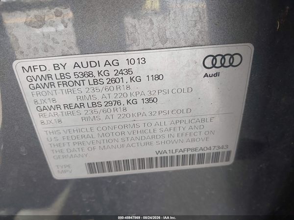 2014 AUDI Q5 2.0T PREMIUM