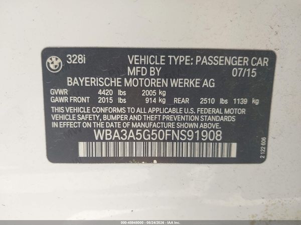 2015 BMW 328I SA