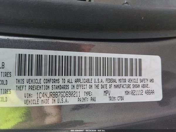 2016 JEEP PATRIOT SPORT