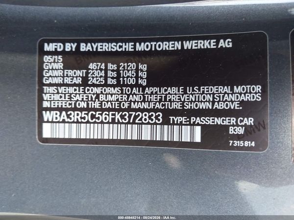 2015 BMW 435I XDRIVE — I9