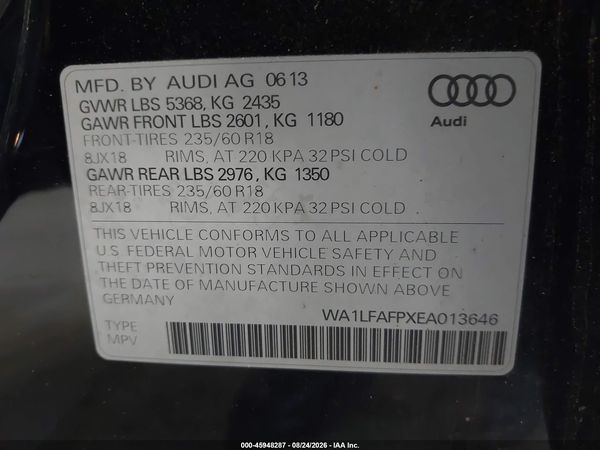 2014 AUDI Q5 2.0T PREMIUM