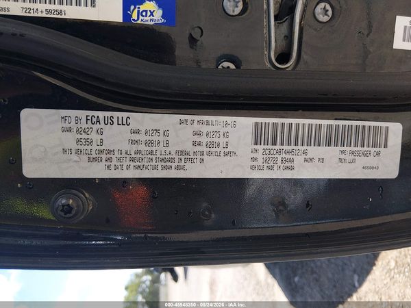 2017 CHRYSLER 300 300S ALLOY EDITION — I9
