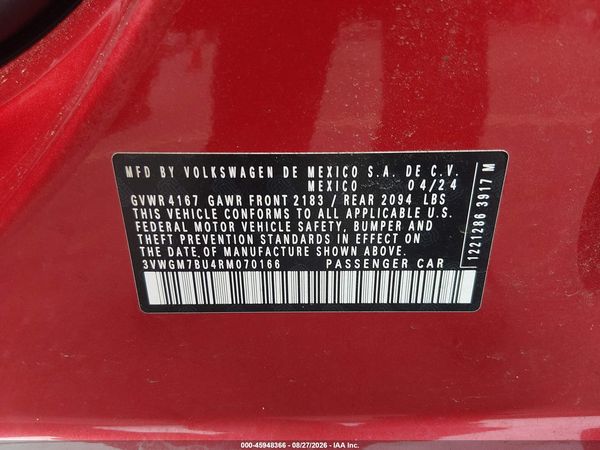 2024 VOLKSWAGEN JETTA 1.5T SEL — I9
