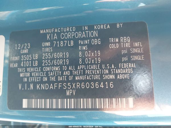 2024 KIA EV9 WIND