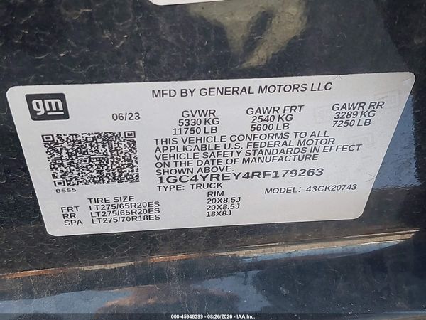 2024 CHEVROLET SILVERADO 2500HD — I9
