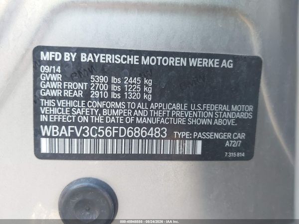 2015 BMW 535D XDRIVE — I9