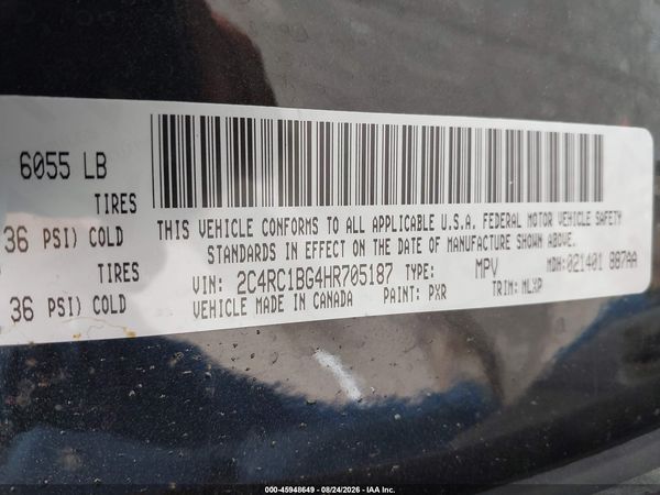 2017 CHRYSLER PACIFICA TOURING-L