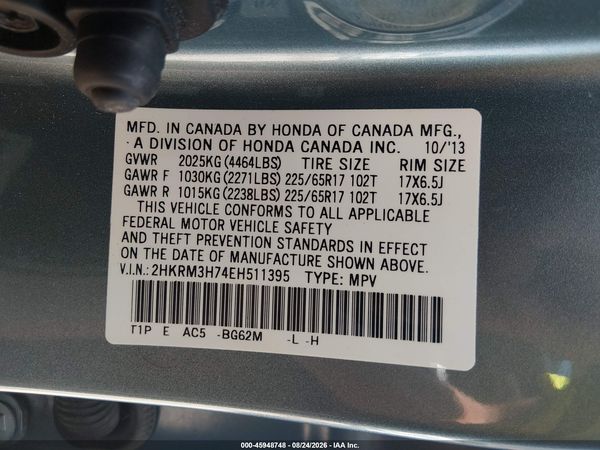 2014 HONDA CR-V EX-L