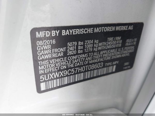 2017 BMW X3 XDRIVE28I