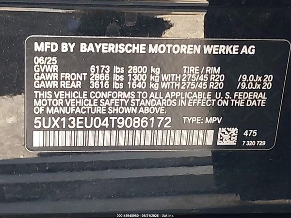 2026 BMW X5 SDRIVE40I