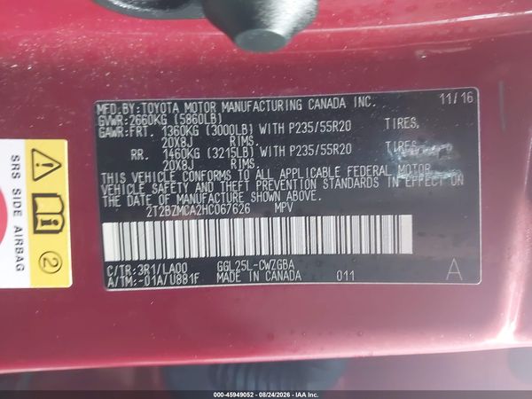 2017 LEXUS RX 350