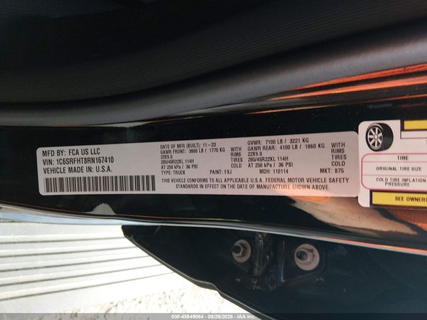 2024 RAM 1500 LIMITED  4X4 5'7 BOX — I9