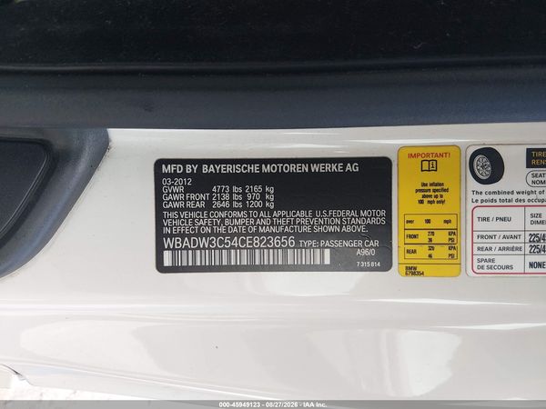 2012 BMW 328I