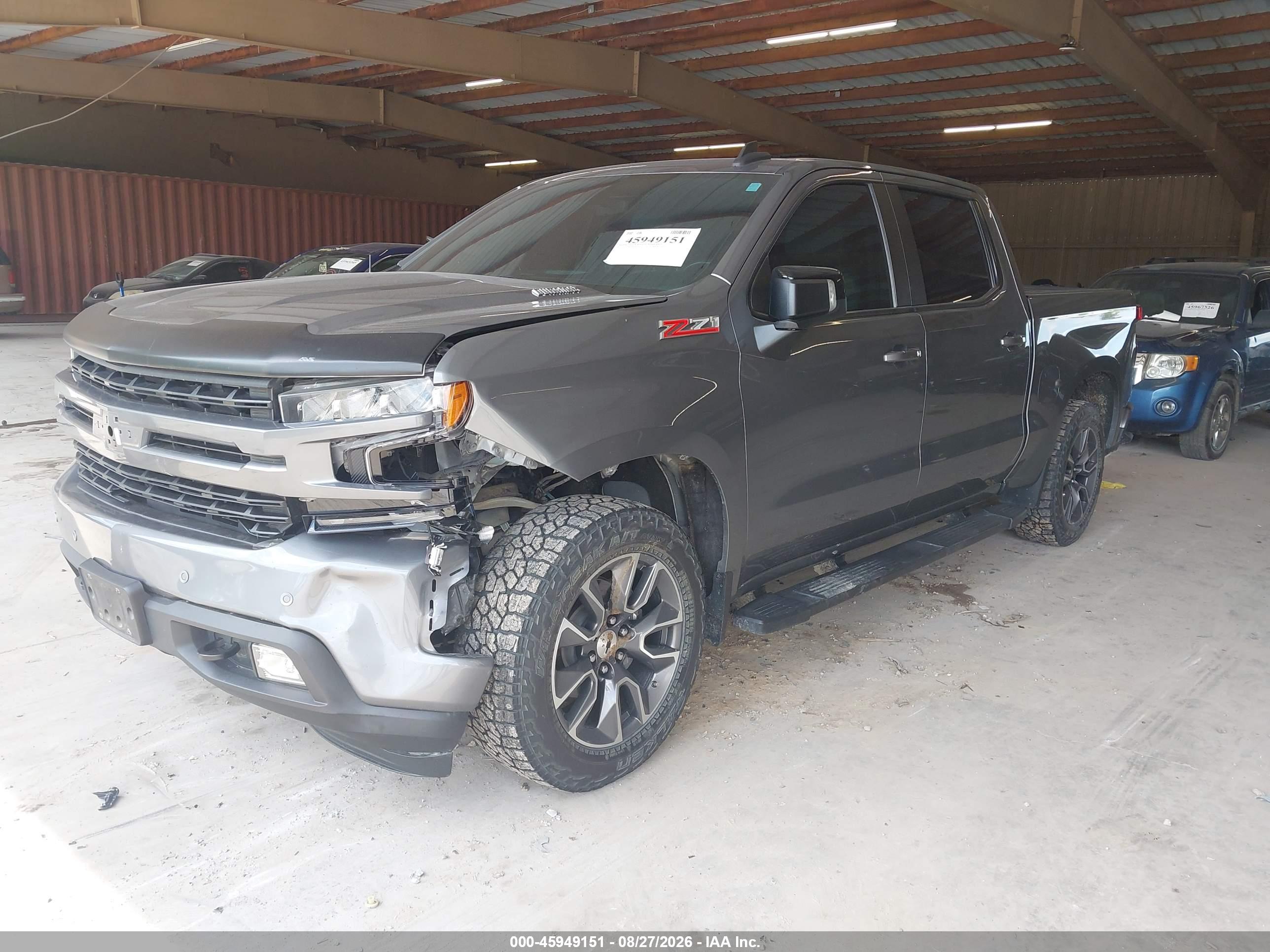 2021 CHEVROLET SILVERADO 1500 4WD  SHORT BED RST — I2
