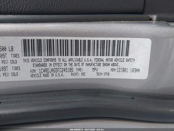 2015 DODGE DURANGO SXT