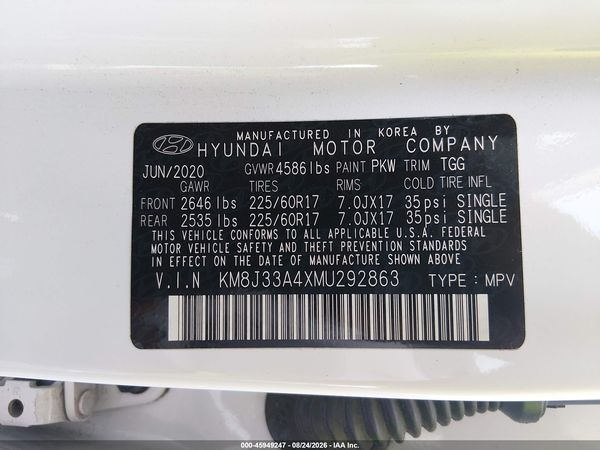 2021 HYUNDAI TUCSON VALUE