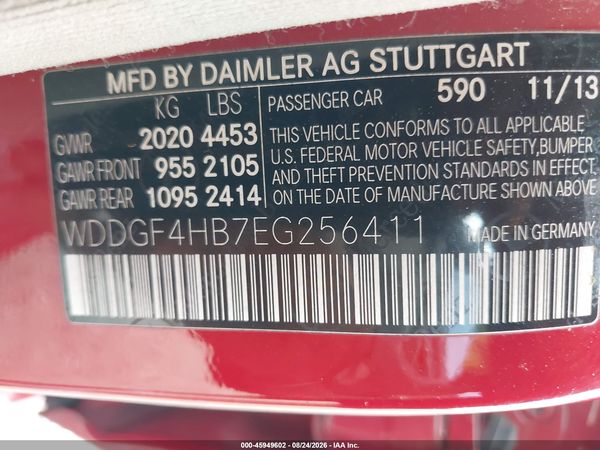2014 MERCEDES-BENZ C 250 LUXURY/SPORT — I9