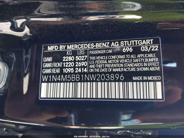 2022 MERCEDES-BENZ AMG GLB 35 4MATIC