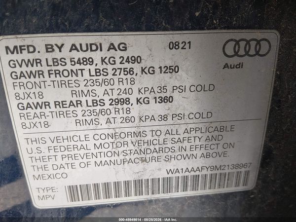 2021 AUDI Q5