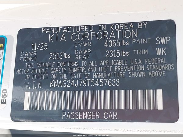 2026 KIA K5 LXS FWD