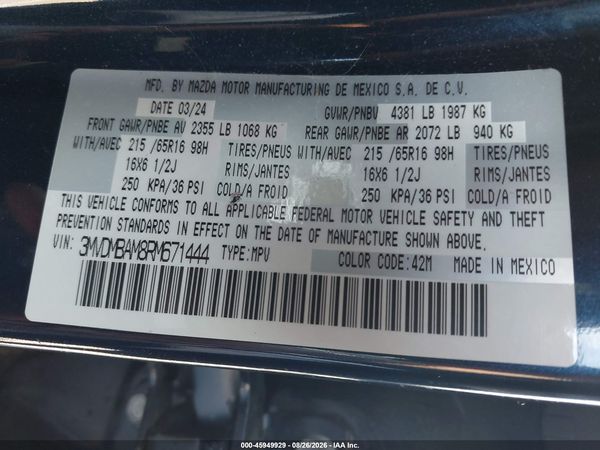 2024 MAZDA CX-30 2.5 S — I9