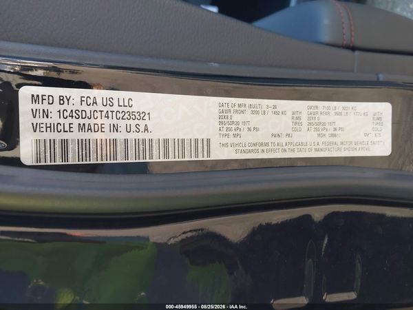 2026 DODGE DURANGO GT PLUS AWD HEMI V8