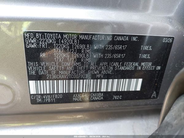 2026 TOYOTA RAV4 LE
